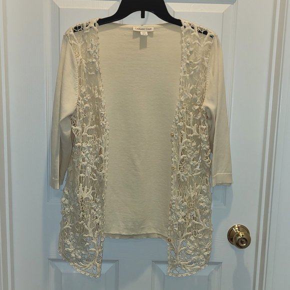 Coldwater Creek sweater vest/cardigan - Picture 3 of 6